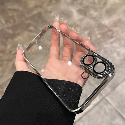Luxury Clear Bling Lens Shield Case - iPhone