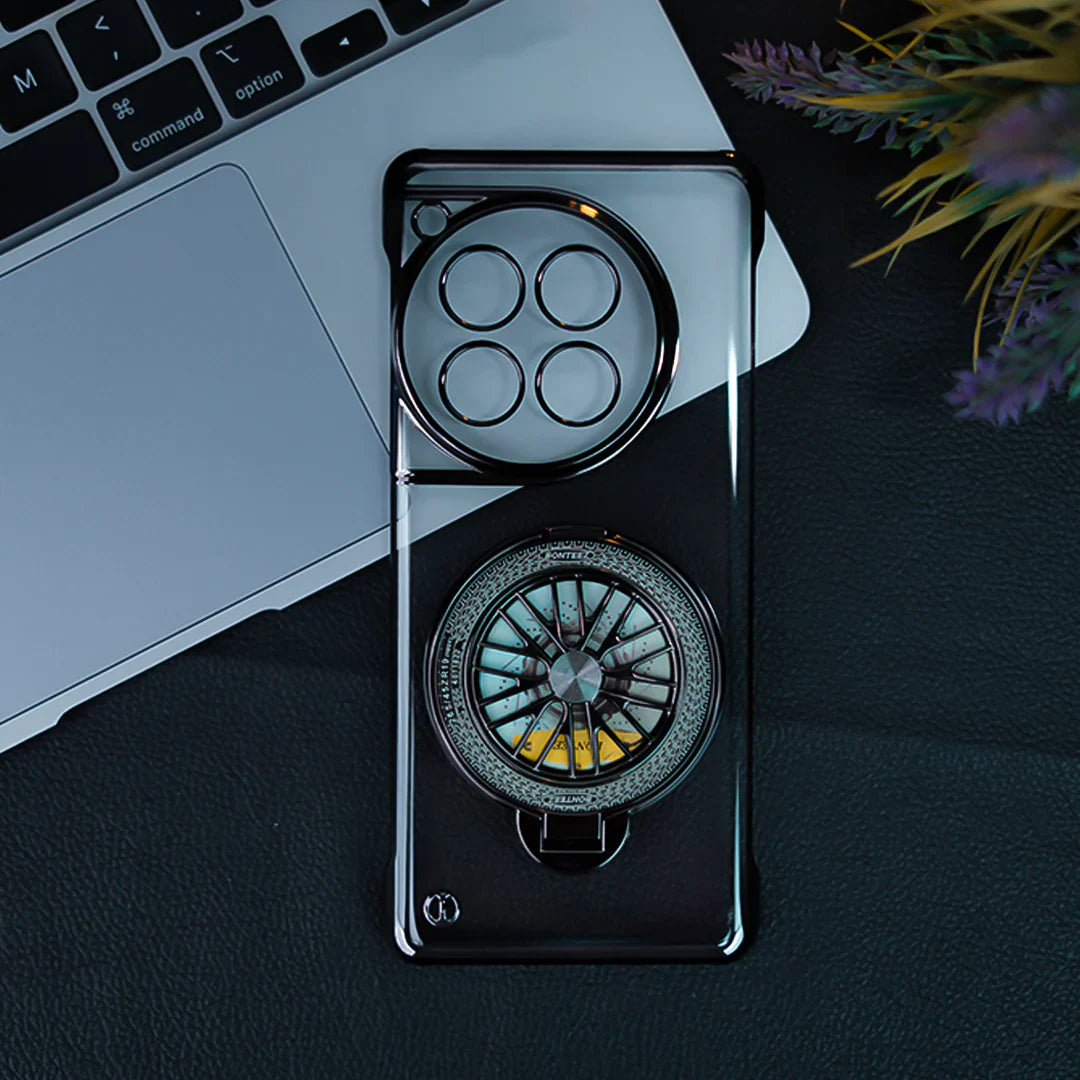Crystal Clear Borderless Swivel Stand Case - OnePlus