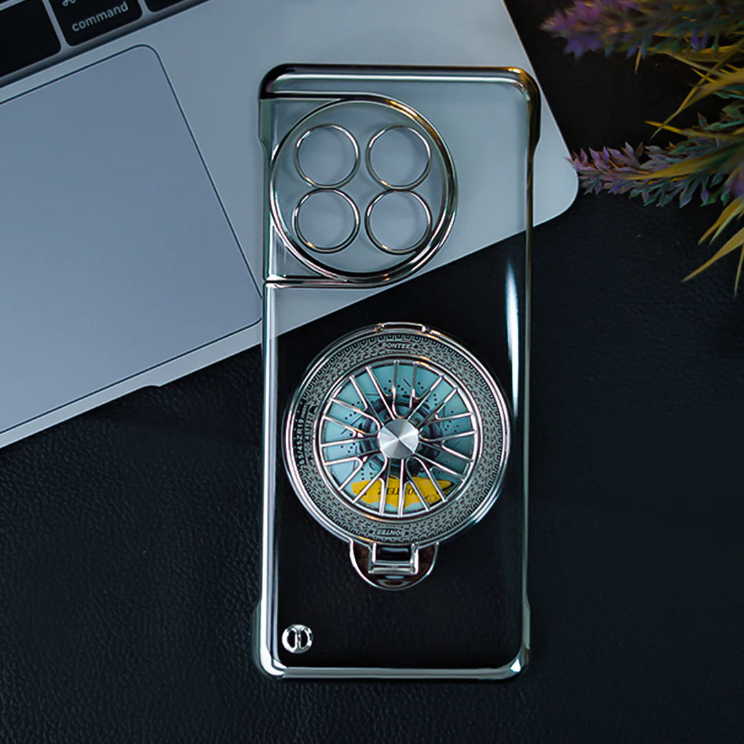 Crystal Clear Borderless Swivel Stand Case - OnePlus