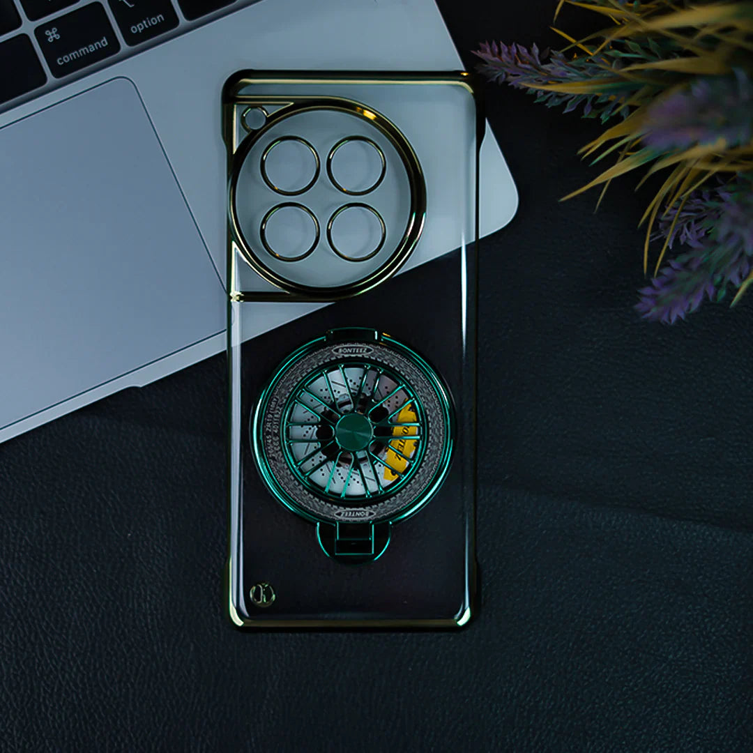 Crystal Clear Borderless Swivel Stand Case - OnePlus