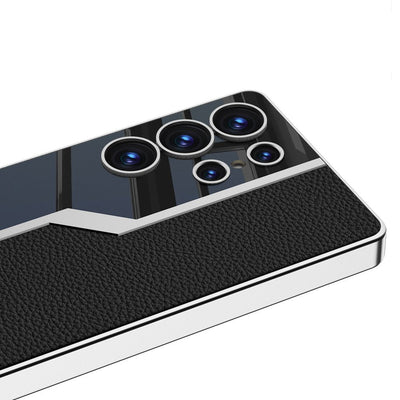 Galaxy S25 Series Quilted Classic Plain Leather Craft Case