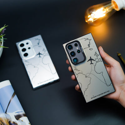 Travel Inspired Airplane Route Design Case - Samsung