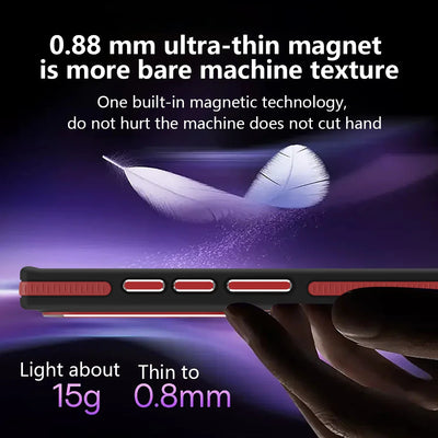 Galaxy S25 Series Frosted Dual Tone Stripe Magnetic Case