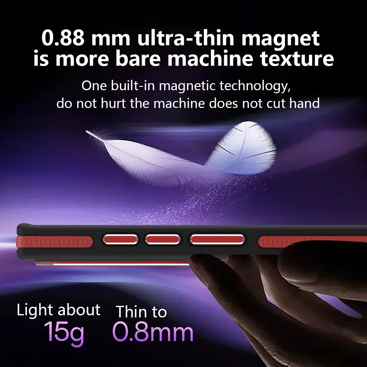 Galaxy S25 Series Frosted Dual Tone Stripe Magnetic Case