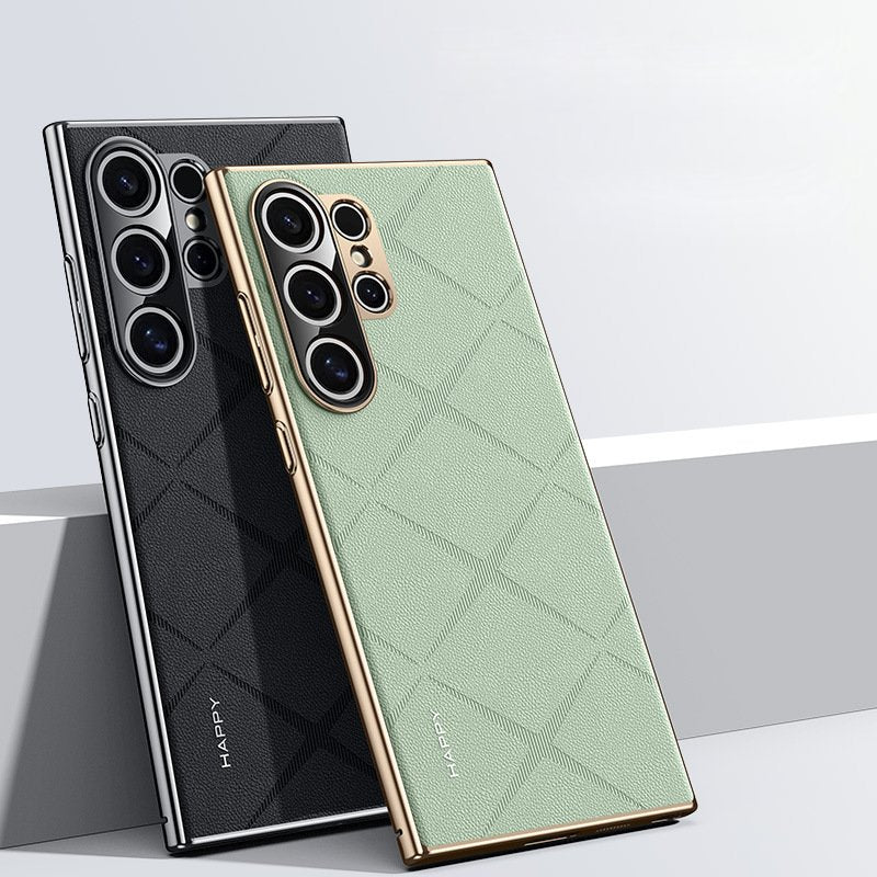 Galaxy S25 Series Classy High-End Leather Business Case