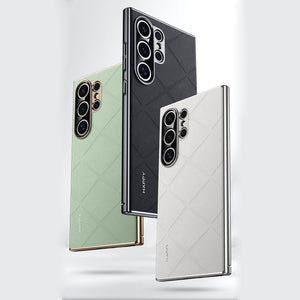 Galaxy S25 Series Classy High-End Leather Business Case
