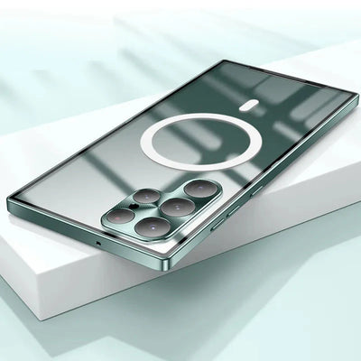 Galaxy S25 Series Luxury Ultra-Thin Magsafe Matte Metal Frame Case