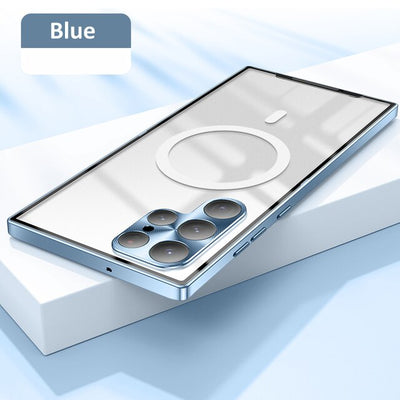 Galaxy S25 Series Luxury Ultra-Thin Magsafe Matte Metal Frame Case