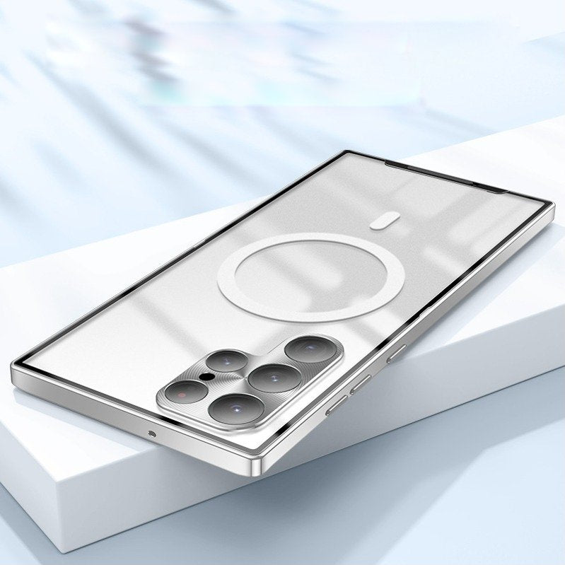 Galaxy S25 Series Luxury Ultra-Thin Magsafe Matte Metal Frame Case