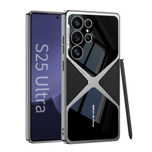 Galaxy S25 Series Polished Guard Business Leather Case