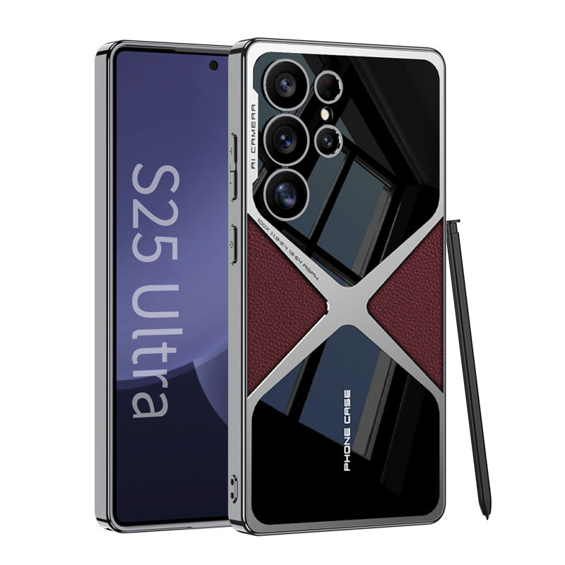 Galaxy S25 Series Polished Guard Business Leather Case