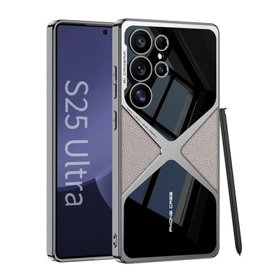 Galaxy S25 Series Polished Guard Business Leather Case