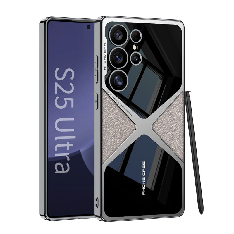 Galaxy S25 Series Polished Guard Business Leather Case