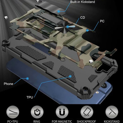 Robust Military Impact Armor Kickstand Case - Samsung
