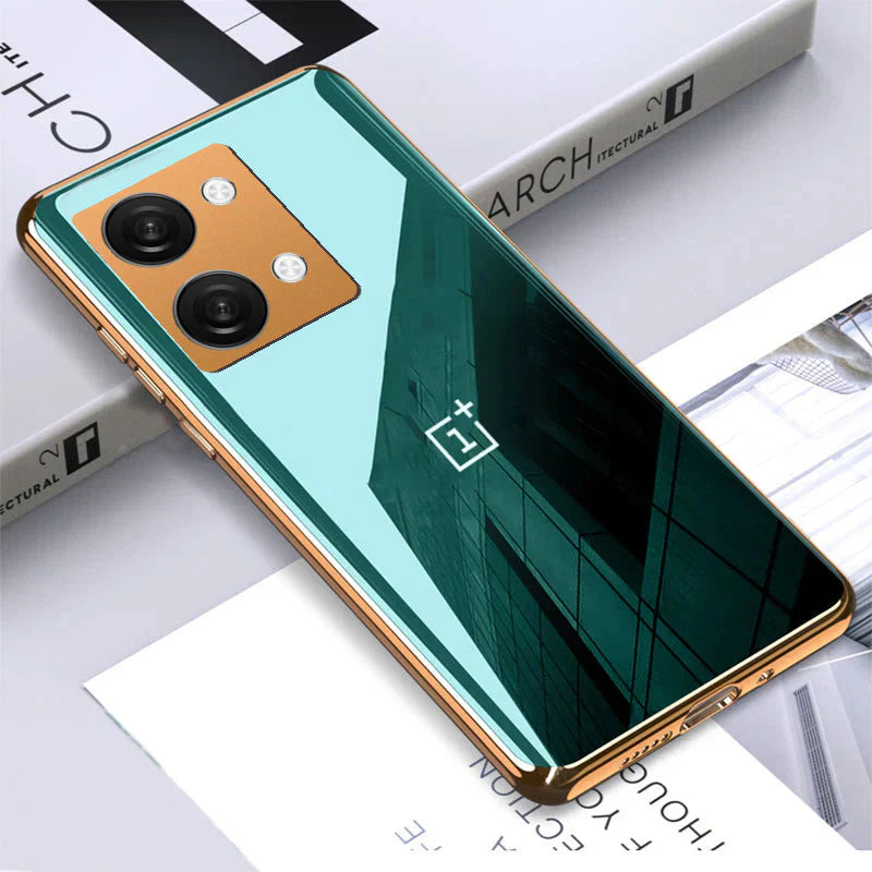 Premium Glossy Gold Edge Case - OnePlus