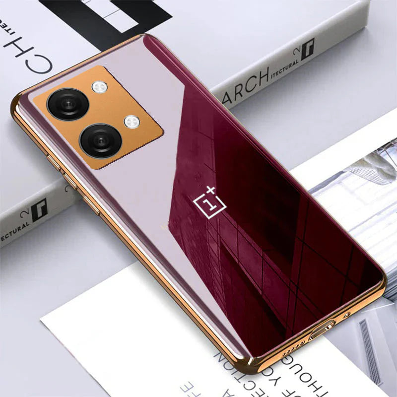 Premium Glossy Gold Edge Case - OnePlus