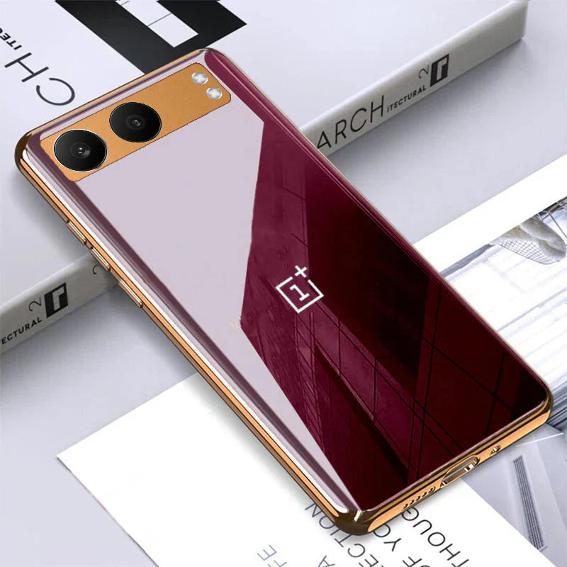 Premium Glossy Gold Edge Case - OnePlus