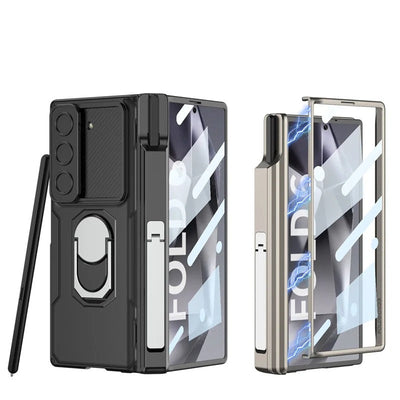 Galaxy Z Fold Series Innovative Folding Hinge Magnetic Bracket Case