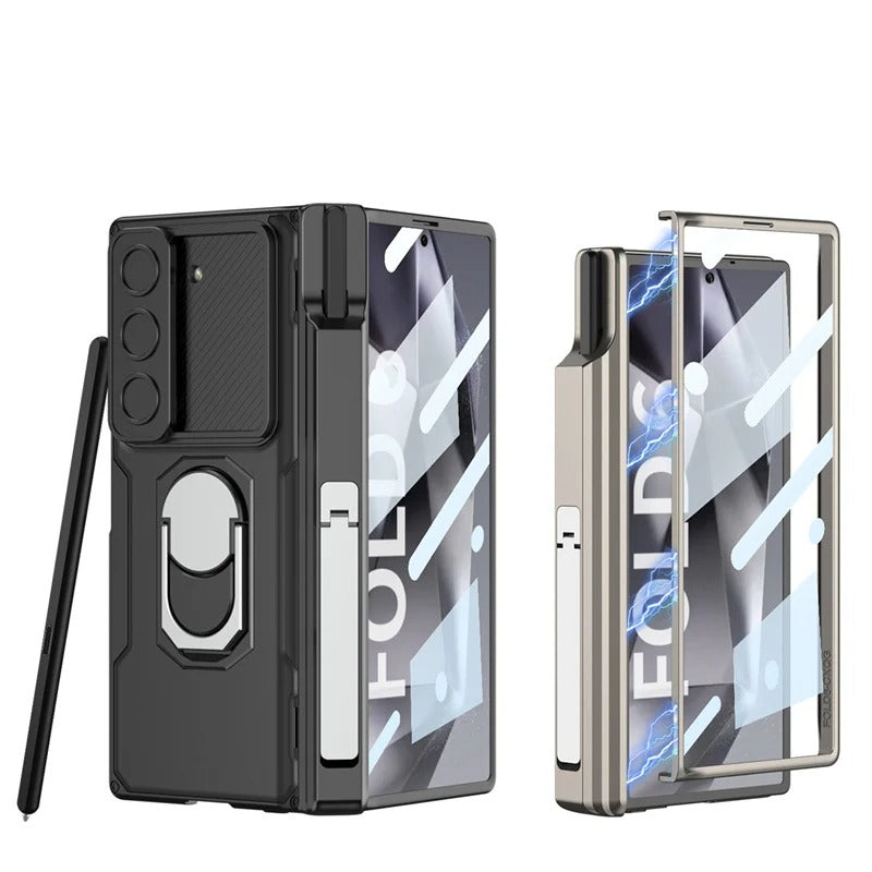 Galaxy Z Fold Series Innovative Folding Hinge Magnetic Bracket Case