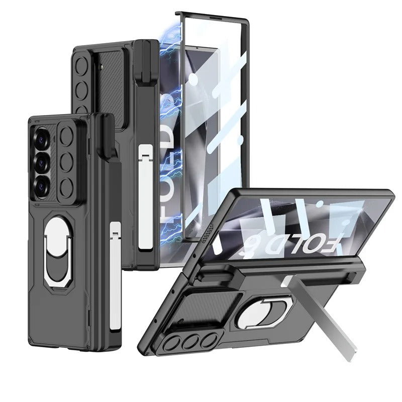 Galaxy Z Fold Series Innovative Folding Hinge Magnetic Bracket Case