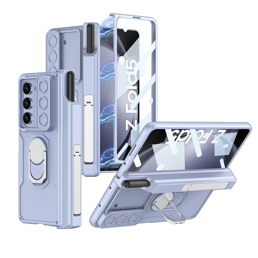 Galaxy Z Fold Series Innovative Folding Hinge Magnetic Bracket Case