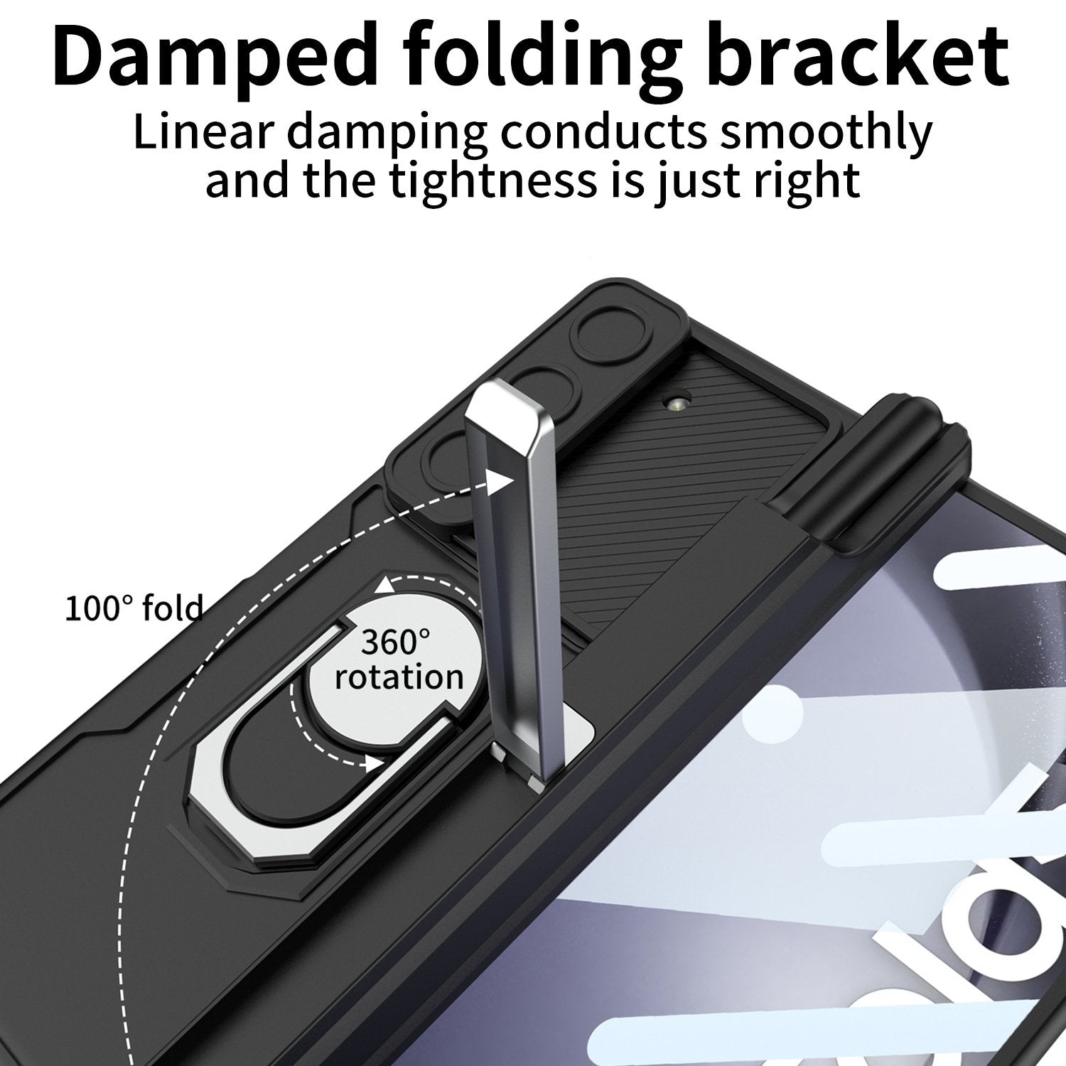 Galaxy Z Fold Series Innovative Folding Hinge Magnetic Bracket Case