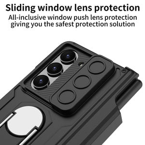 Galaxy Z Fold Series Innovative Folding Hinge Magnetic Bracket Case
