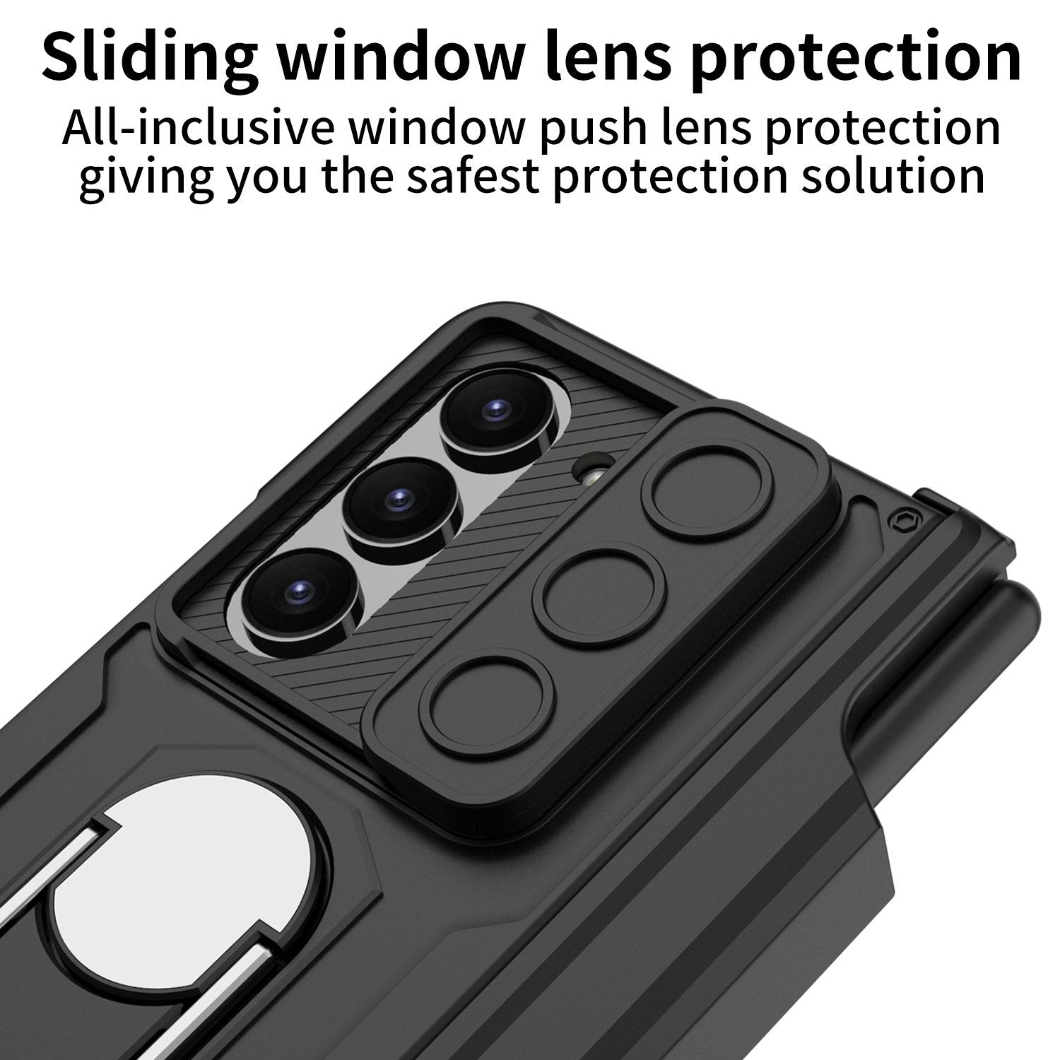 Galaxy Z Fold Series Innovative Folding Hinge Magnetic Bracket Case