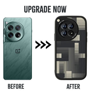 OnePlus 12R Classic Pattern Leather Case