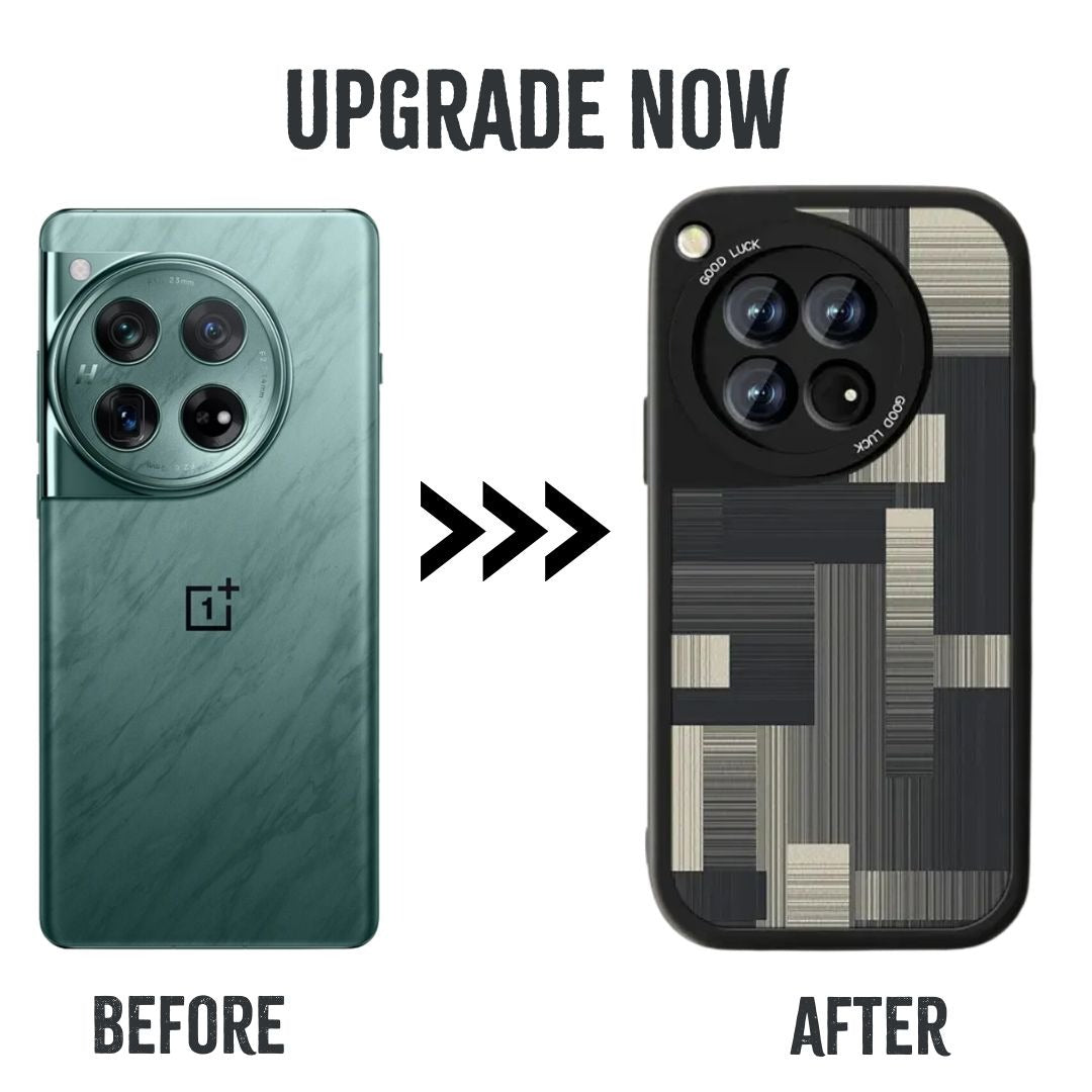 OnePlus 12R Classic Pattern Leather Case