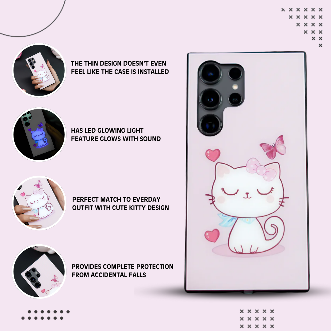 Luminous LED Bright Glow Light Case - Samsung