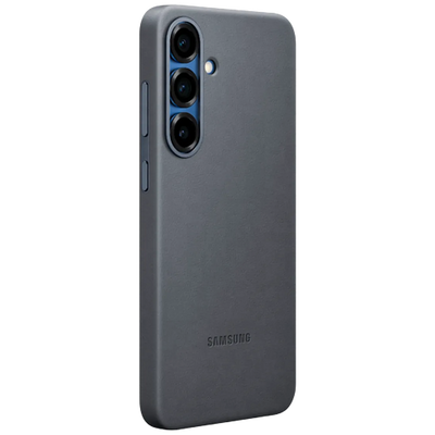 Galaxy S25 Series Premium Metal Camera Ring PU Leather Case