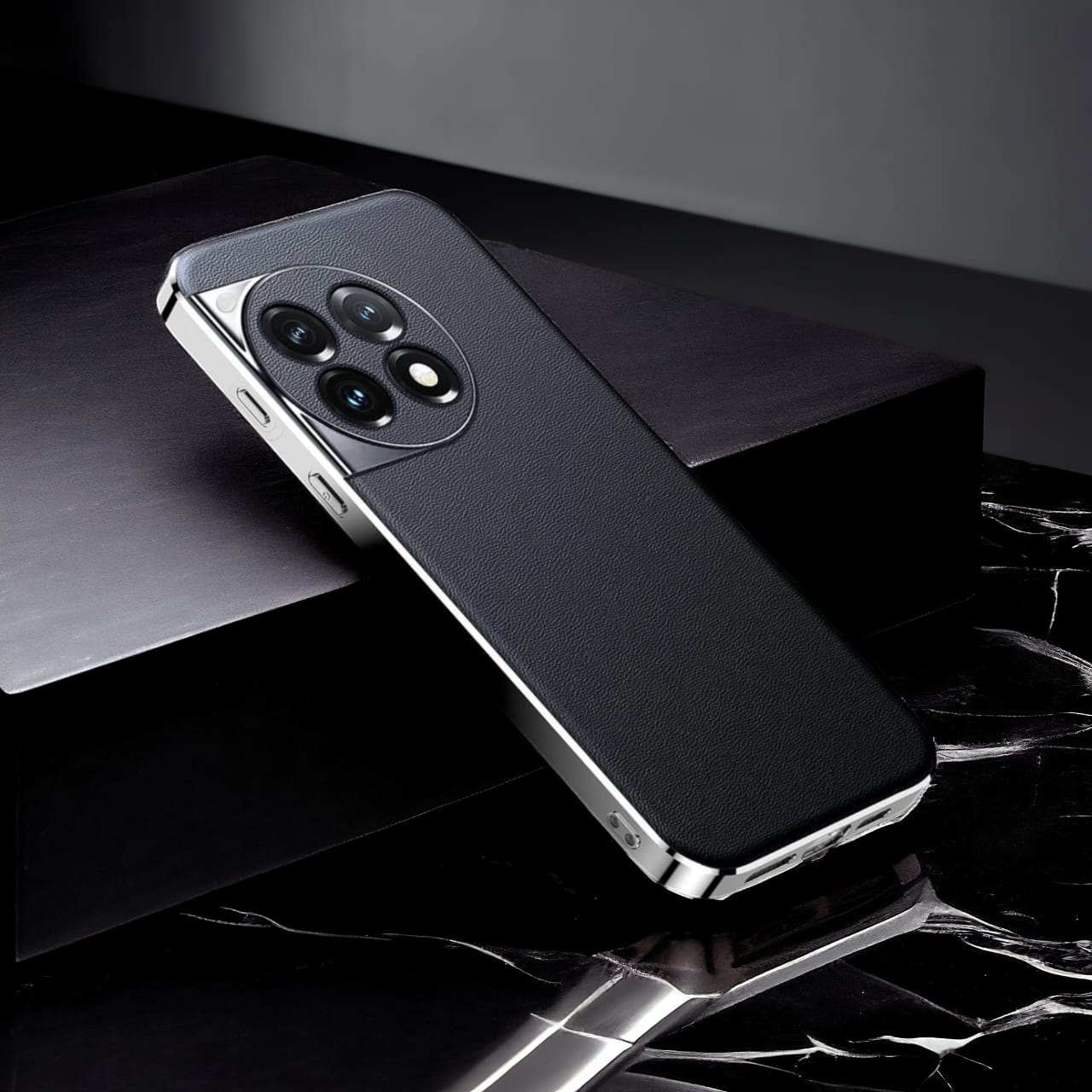 OnePlus 13R Chrome Edge Luxe Leather Case