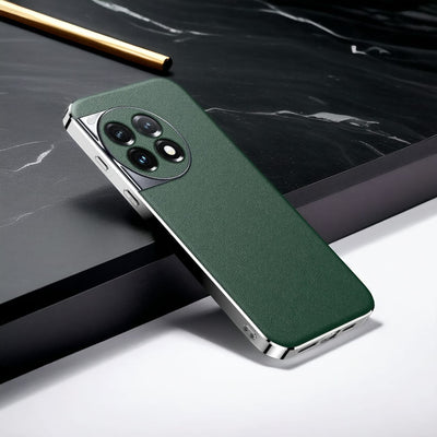 OnePlus 13R Chrome Edge Luxe Leather Case