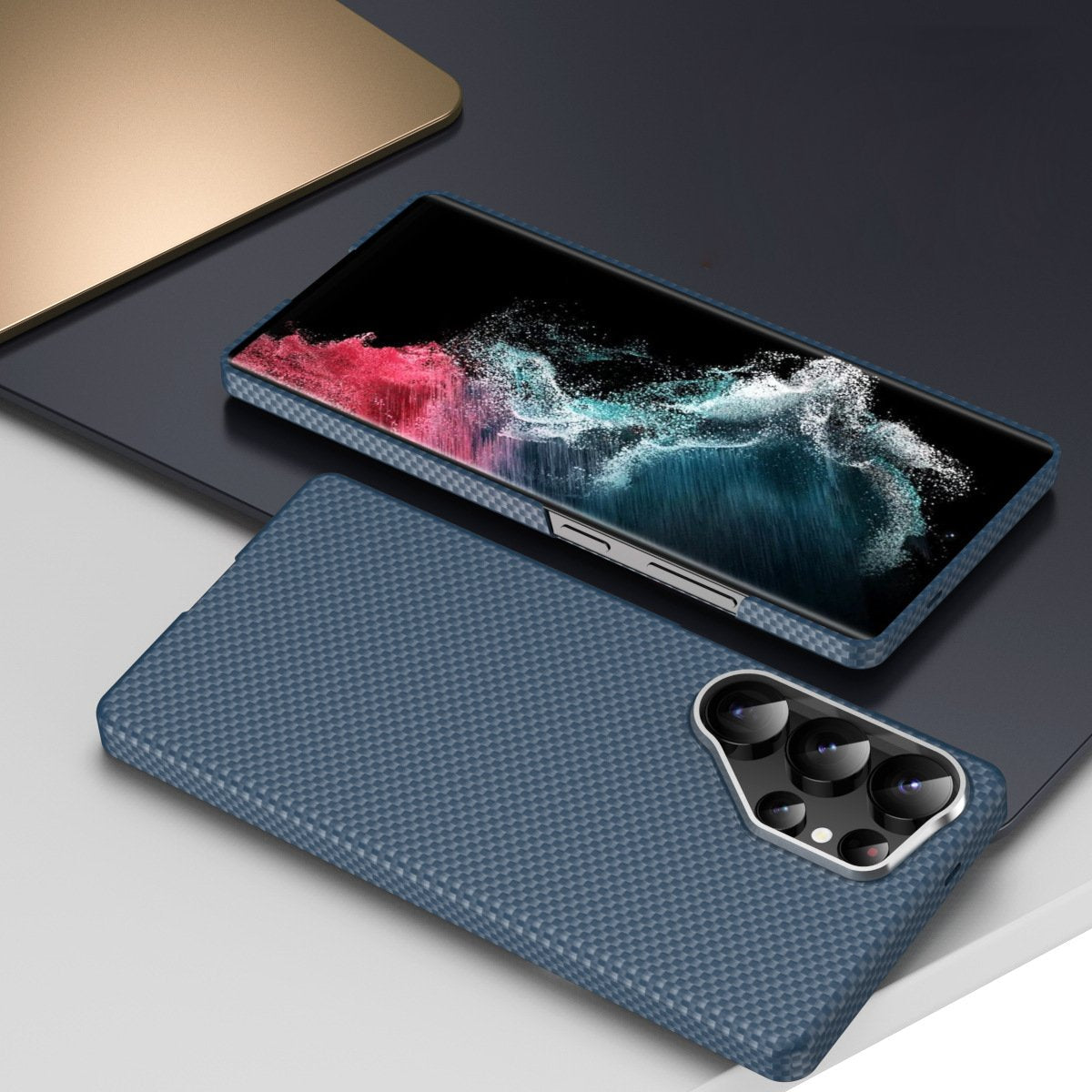 Galaxy S25 Series Neo Armor Carbon Fiber Shield Case