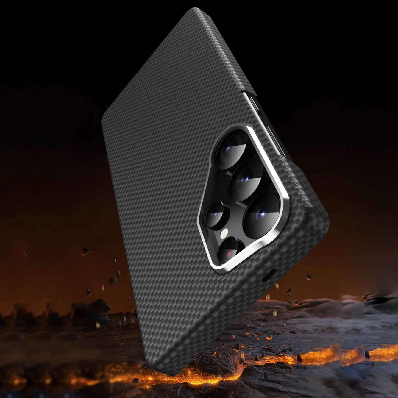 Galaxy S25 Series Neo Armor Carbon Fiber Shield Case