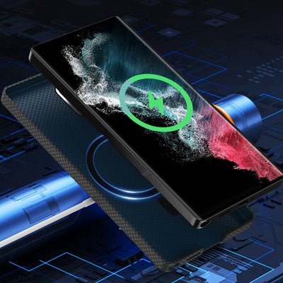 Galaxy S25 Series Neo Armor Carbon Fiber Shield Case