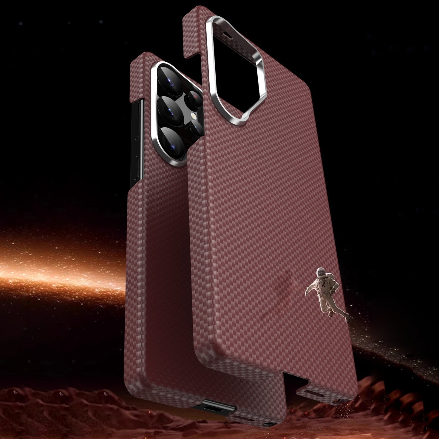 Galaxy S25 Series Neo Armor Carbon Fiber Shield Case
