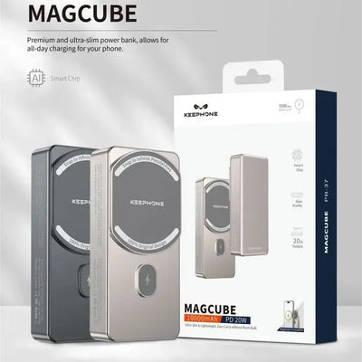 Keephone MagCube 10,000mAh Wireless Charging Bank