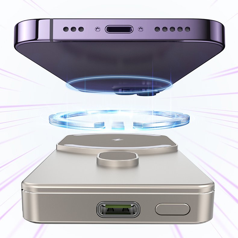 Keephone MagCube 10,000mAh Wireless Charging Bank