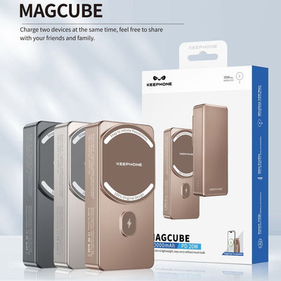 Keephone MagCube 10,000mAh Wireless Charging Bank