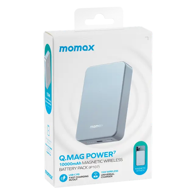 MOMAX Power Pillar 10000mAh 26W Magnetic Power Bank