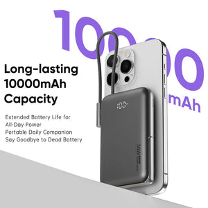 Rock Mag Grip 30W 10000 mAh Magnetic Wireless Power Bank