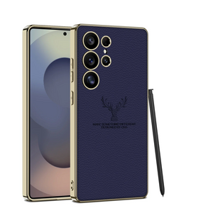 Regal Stag Deer Electroplated Leather Case - Samsung