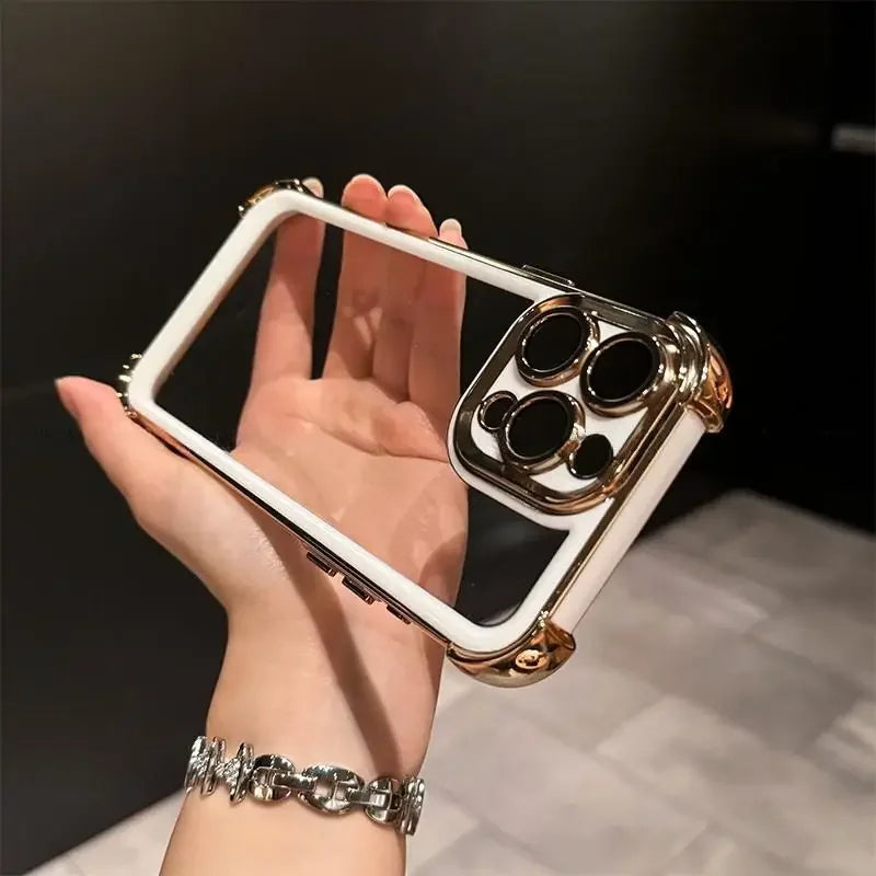 High Edge Frame Clear Shield Case - iPhone