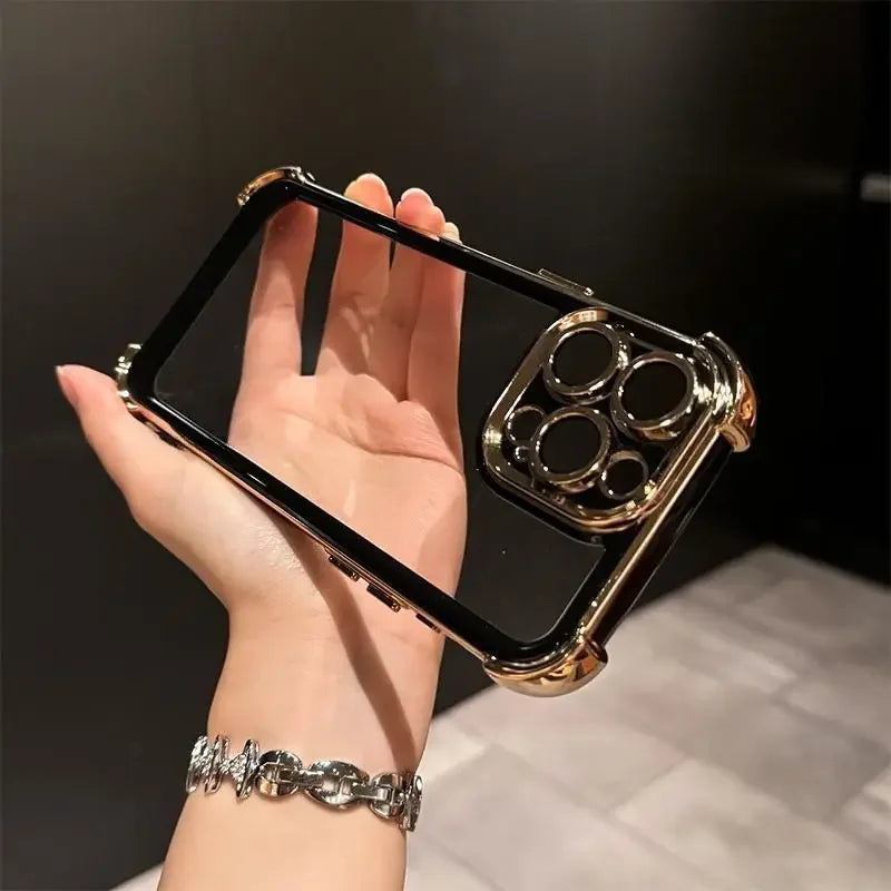 High Edge Frame Clear Shield Case - iPhone