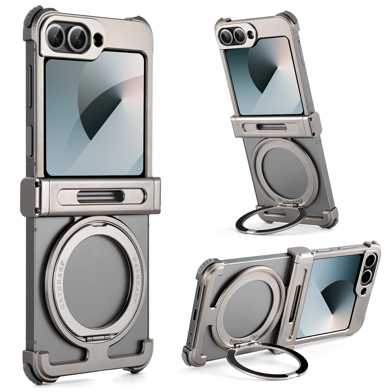 Galaxy Z Flip Series Pivot Guard Magnetic Ring Stand Case