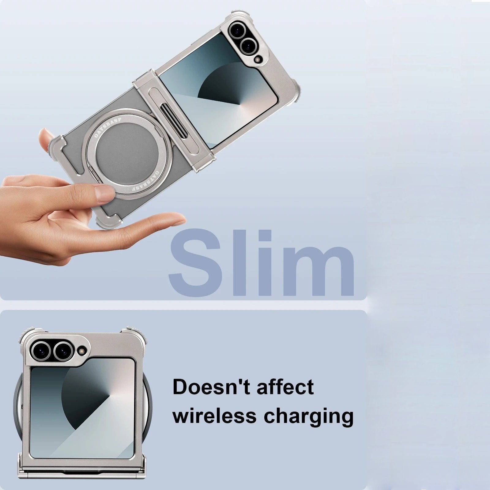 Galaxy Z Flip Series Pivot Guard Magnetic Ring Stand Case