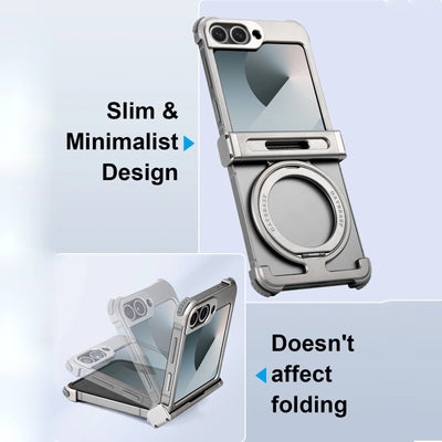 Galaxy Z Flip Series Pivot Guard Magnetic Ring Stand Case