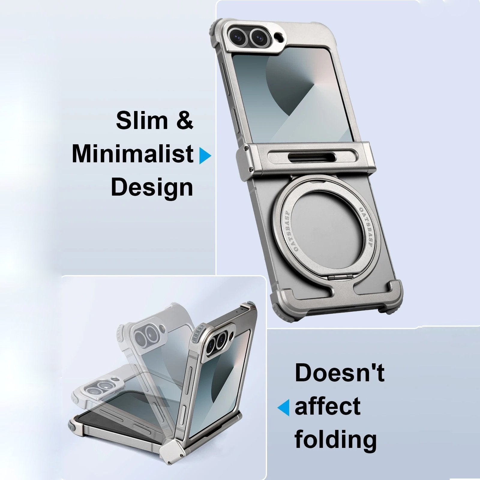 Galaxy Z Flip Series Pivot Guard Magnetic Ring Stand Case